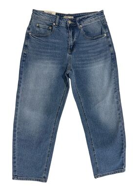 NWT OAT New York Cloud Luxe High Rise Barrel Slouchy Bow Leg Jeans size 4/27